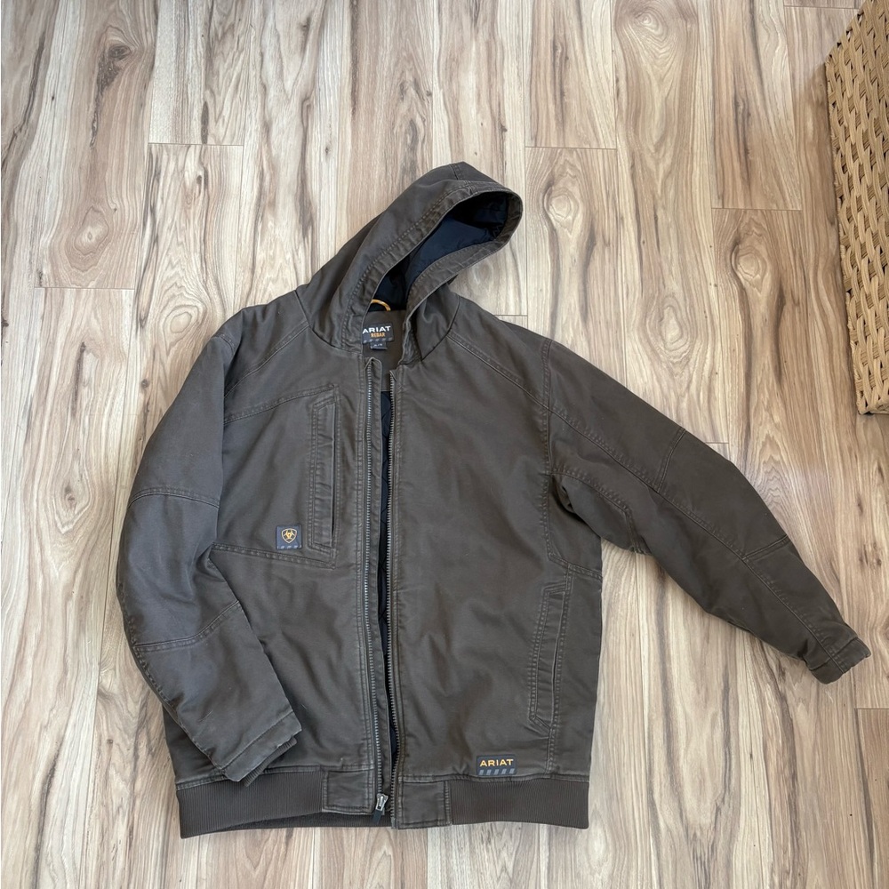 Ariat Men's Dark Brown Hooded Jacket